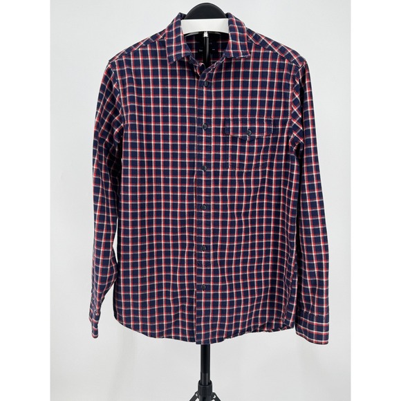 GAP Other - Gap Mens Classic Fit Plaid Button Down Shirt Blue Red Check 916935-01 M